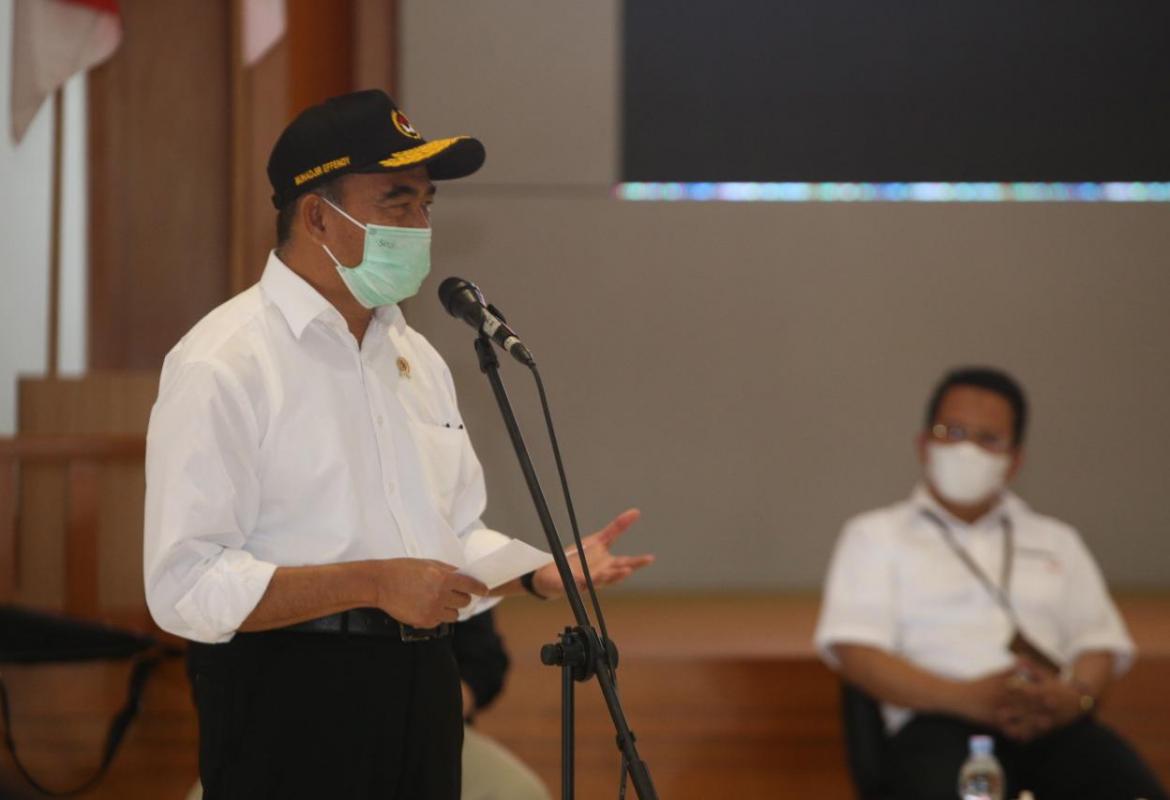 Menteri Koordinator Bidang Pembangunan Manusia dan Kebudayaan (Menko PMK) Muhadjir Effendy. 